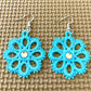 Snow Flake Embroidered Earrings